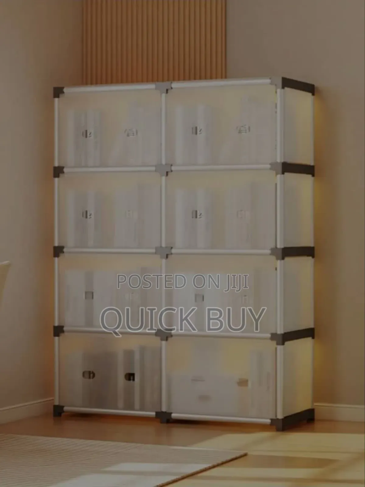 Reinforced Multi-Tier Floor-Standing Bookshelf Storage Rack