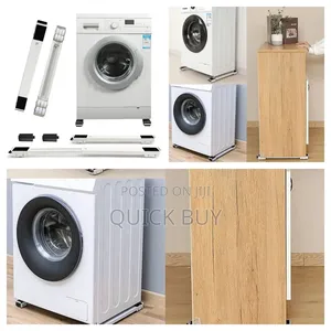 Two Very Strong Adjustable Mobile Washing Machine Stand