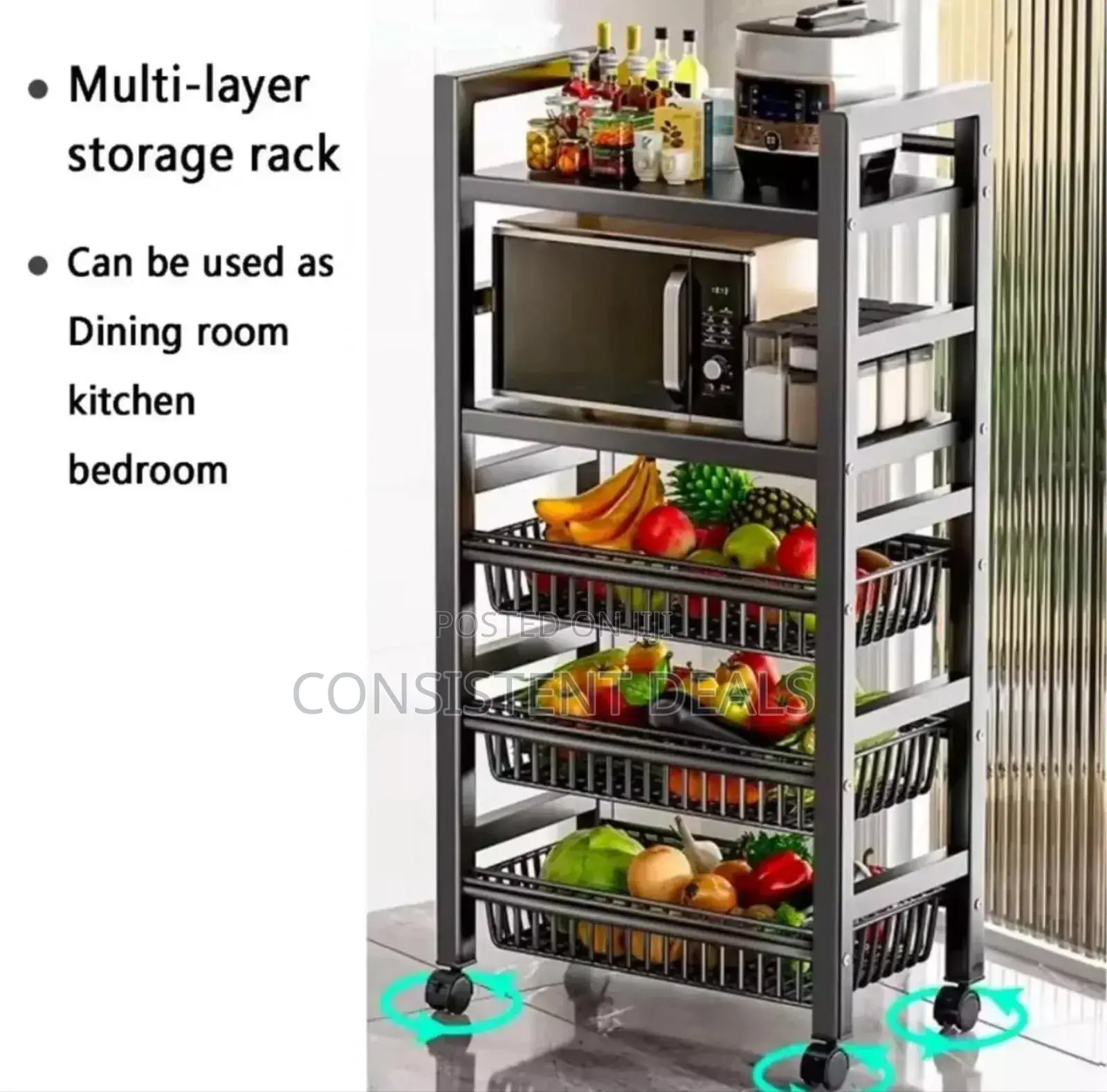 5 Layer Multifunctional Kitchen Rack
