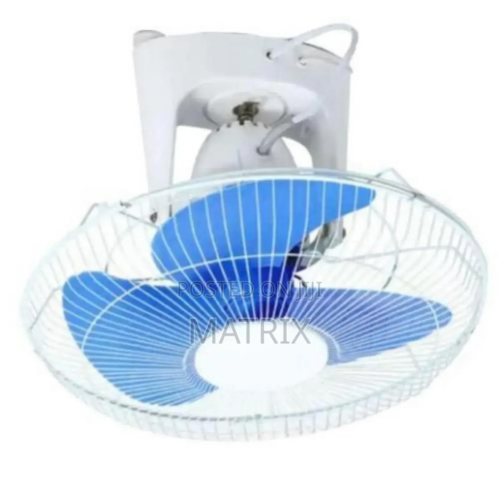 Ceiling 360 Degree Rotating Fan Heavy Duty - Blue/White