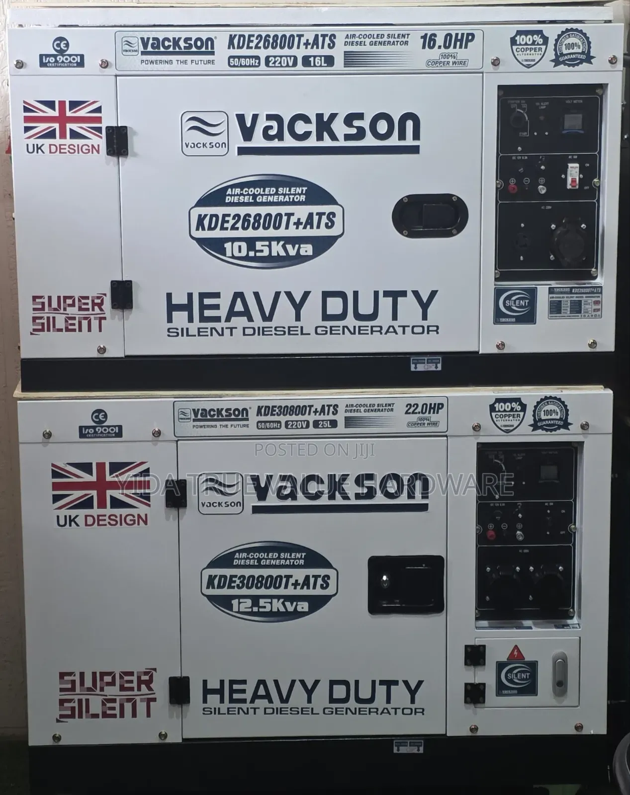Generator Vackson 10kva Low Noise