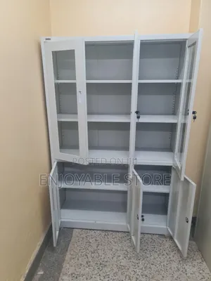 Directorate File Cabinet 3 Doors Half Glass