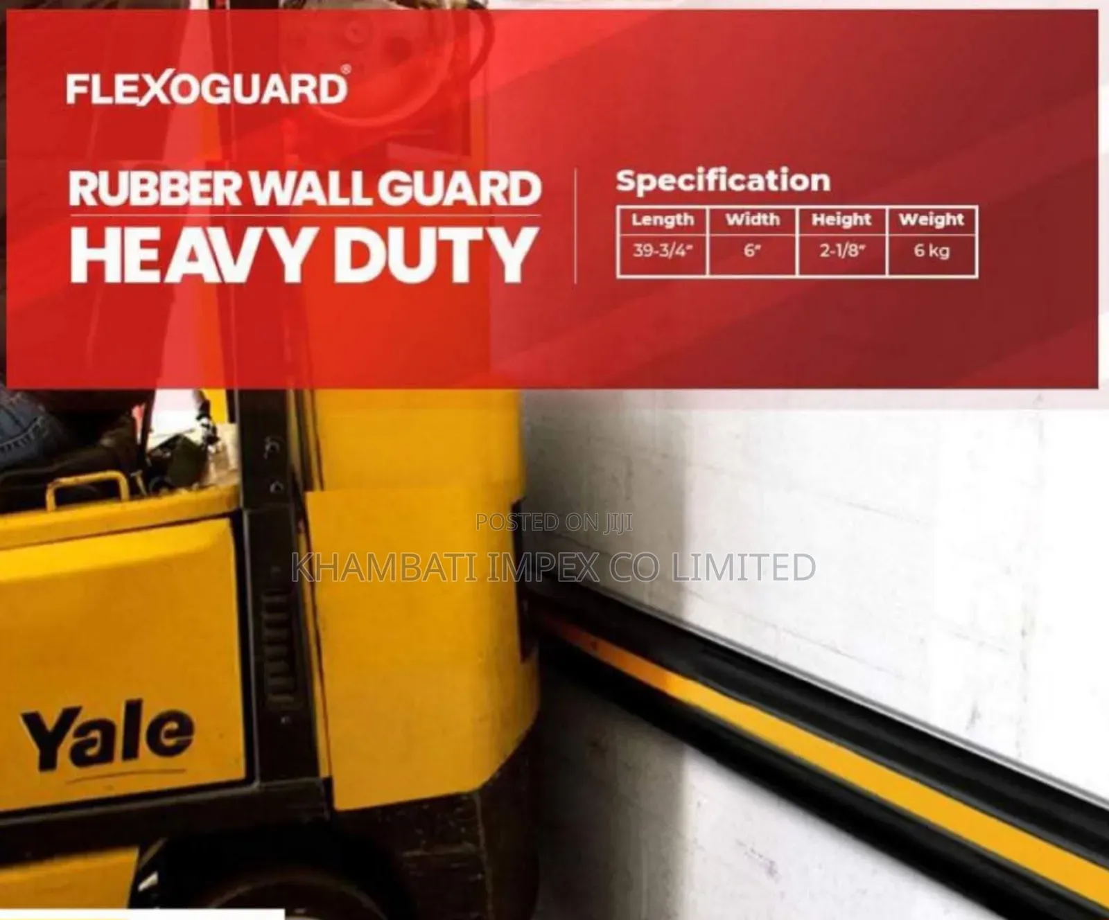 Heavy Duty Rubber Wall Guard