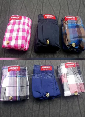3 Pc Pack Yarrison Mens Cotton Boxers(2 Checkered + 1 Plain)