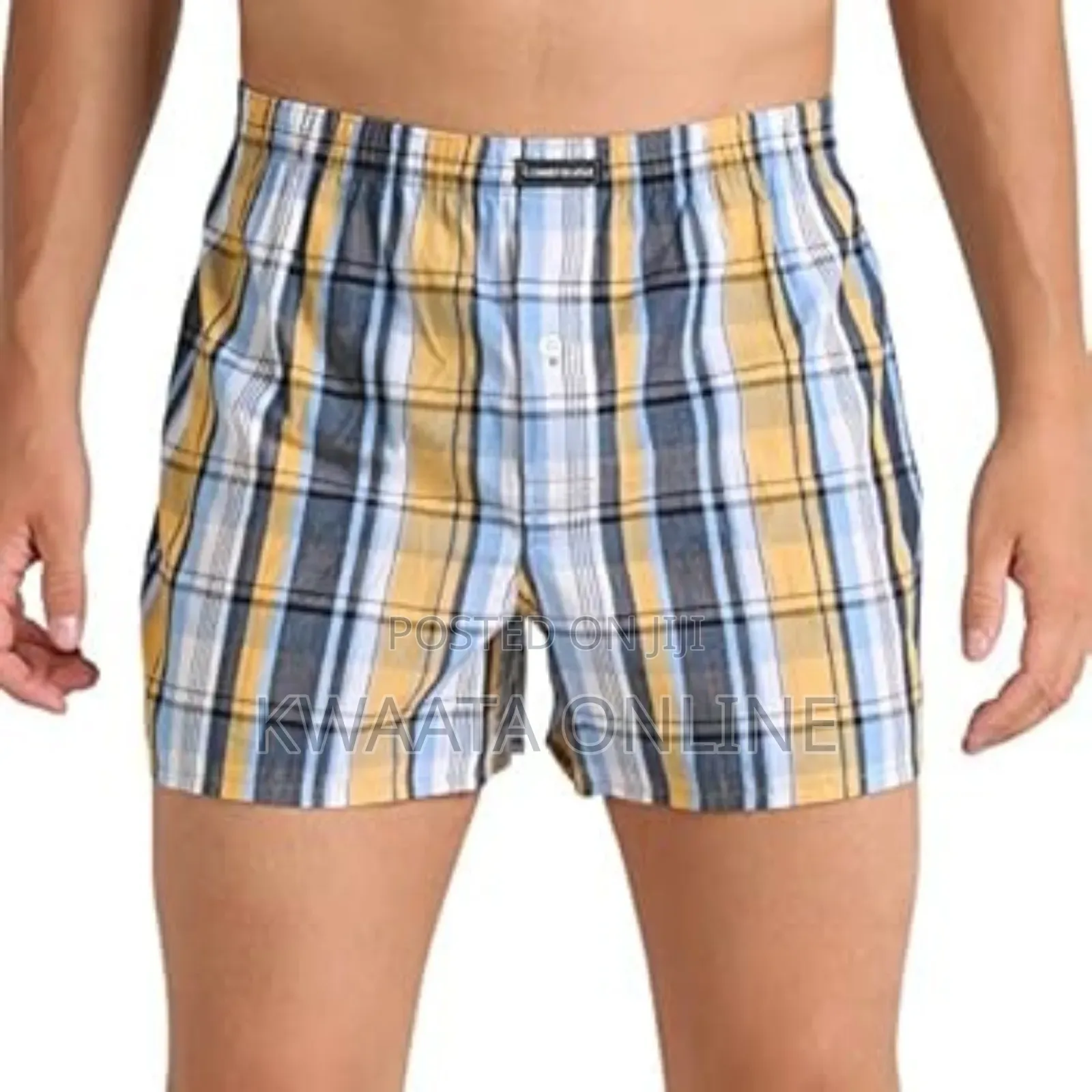 3 Pc Pack Yarrison Mens Cotton Boxers(2 Checkered + 1 Plain)