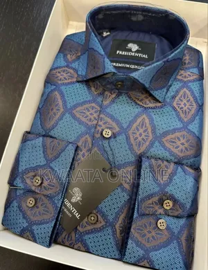 Presidential Shirt Premium High-Quality Paisley-Print Shirt