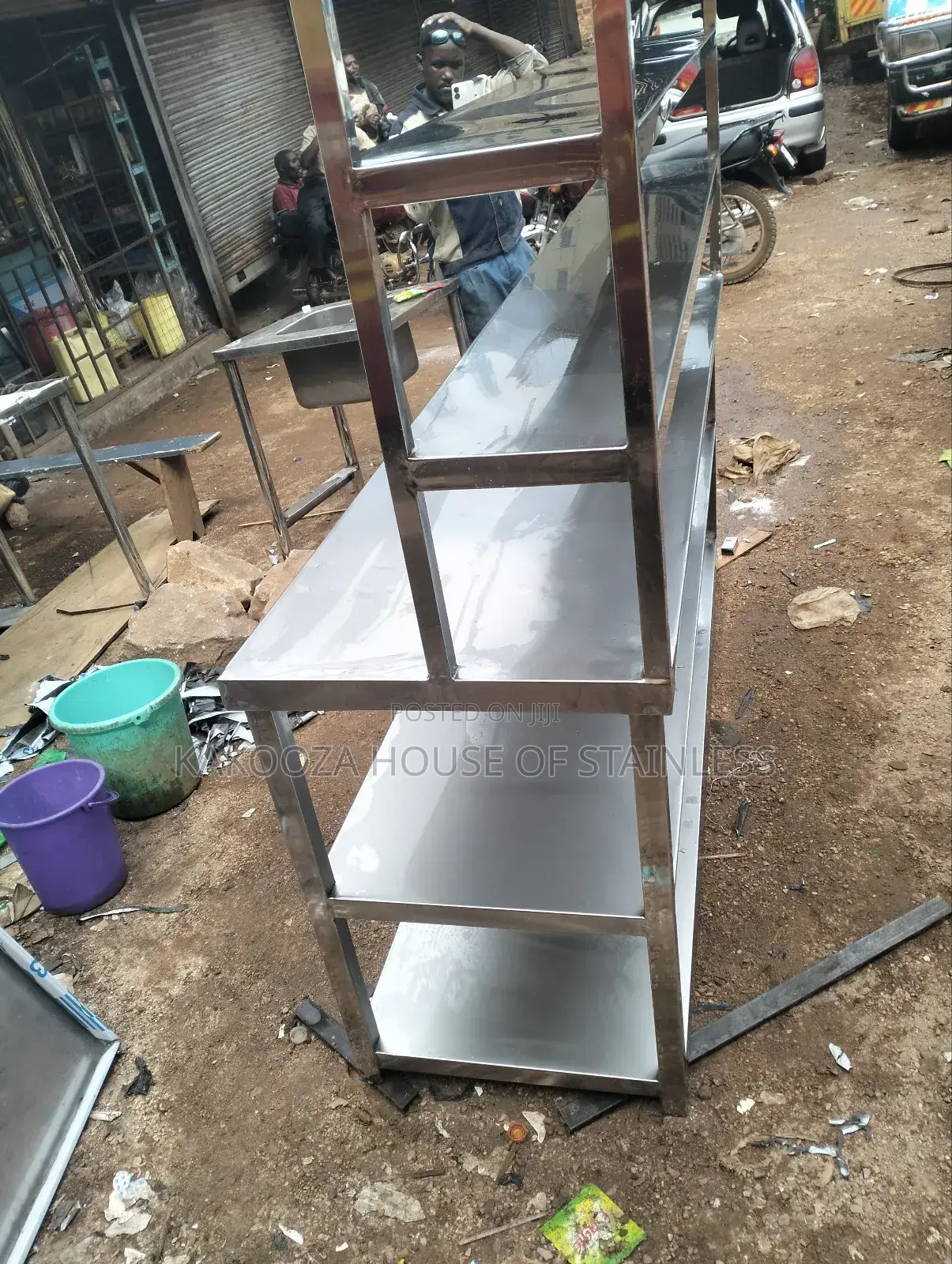 Stainless Commercial Working Table With Shelve