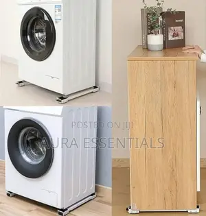 Two Very Strong Adjustable Mobile Washing Machine Stand