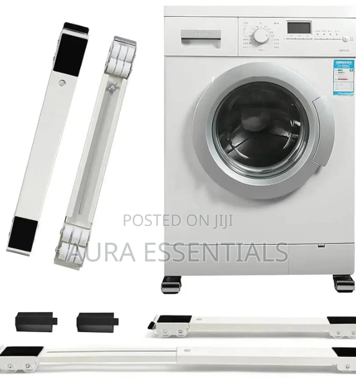 Two Very Strong Adjustable Mobile Washing Machine Stand