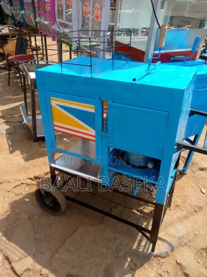 Charcoal Popcorn Machine With Tyres/Moving Machine
