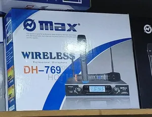 Omax Max Dual Channel Uhf Wireless Microphone System