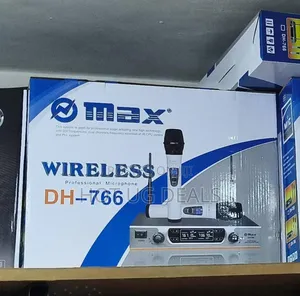 Omax Max Dual Channel Uhf Wireless Microphone System