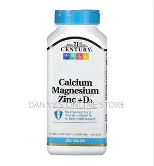 Calcium, Magnesium and Zinc, Plus D3, 250 Tablets