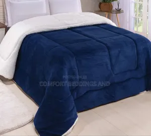 Smooth Fleece Blanket Navy Blue