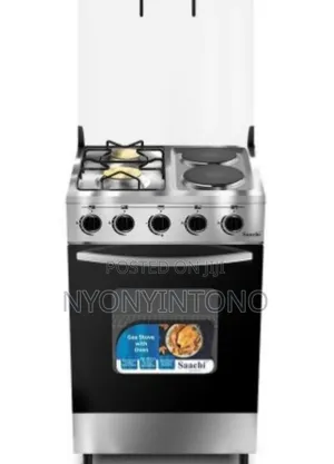 2 + 2 Electric and Gas Cooker With Gas Oven