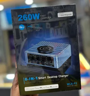 6 in 1 Smart Desktop Charger 260w