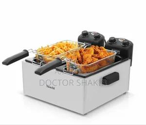 Stainless Steel Saachi Double Deep Air Fryer - 6l
