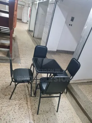 Classic Dining Leather Chair and Table for Beach/Hotel/Garde