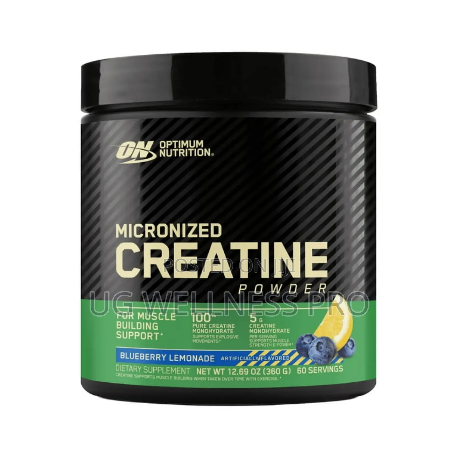 Optimum Nutrition Micronized Creatine Powder Blueberry 60 Se