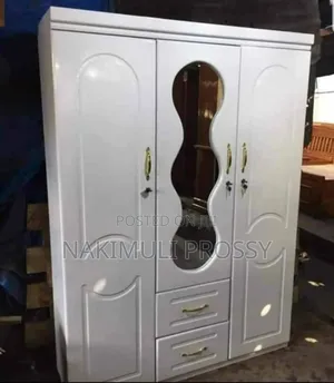 White Wardrobe With 3 Locks