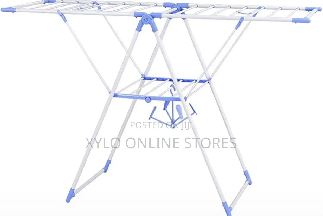 Clothes Drying Rack- White Blue at 70000shs
