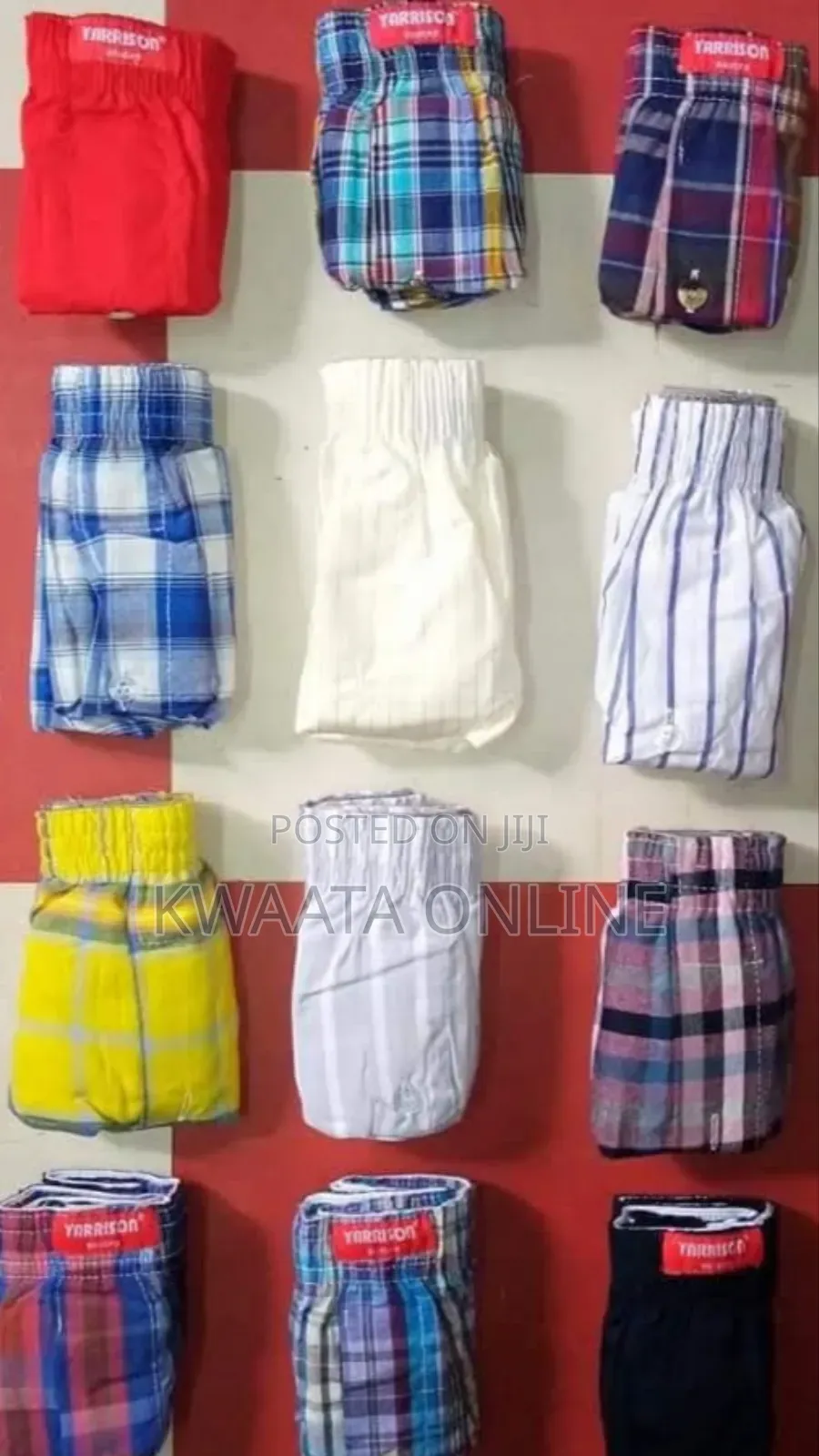 3 Pc Pack Yarrison Mens Cotton Boxers(2 Checkered + 1 Plain)