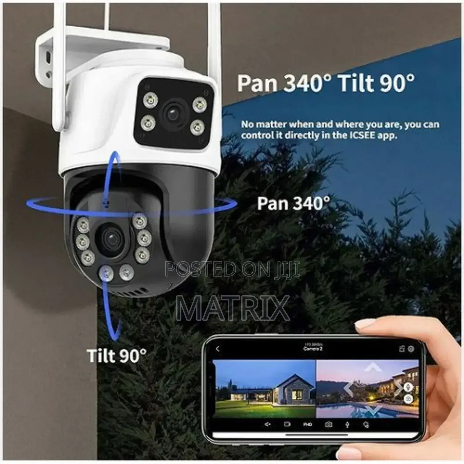 Solar Camera, Hd Night Vision Wide Angle Camera