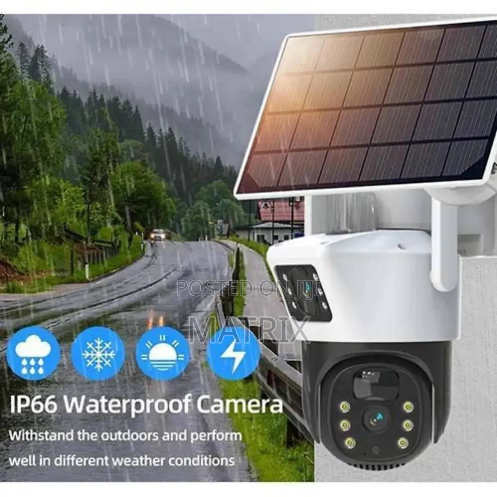 Solar Camera, Hd Night Vision Wide Angle Camera