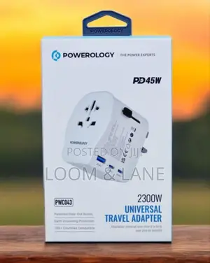 Powerology Universal Travel Adapter 2300w