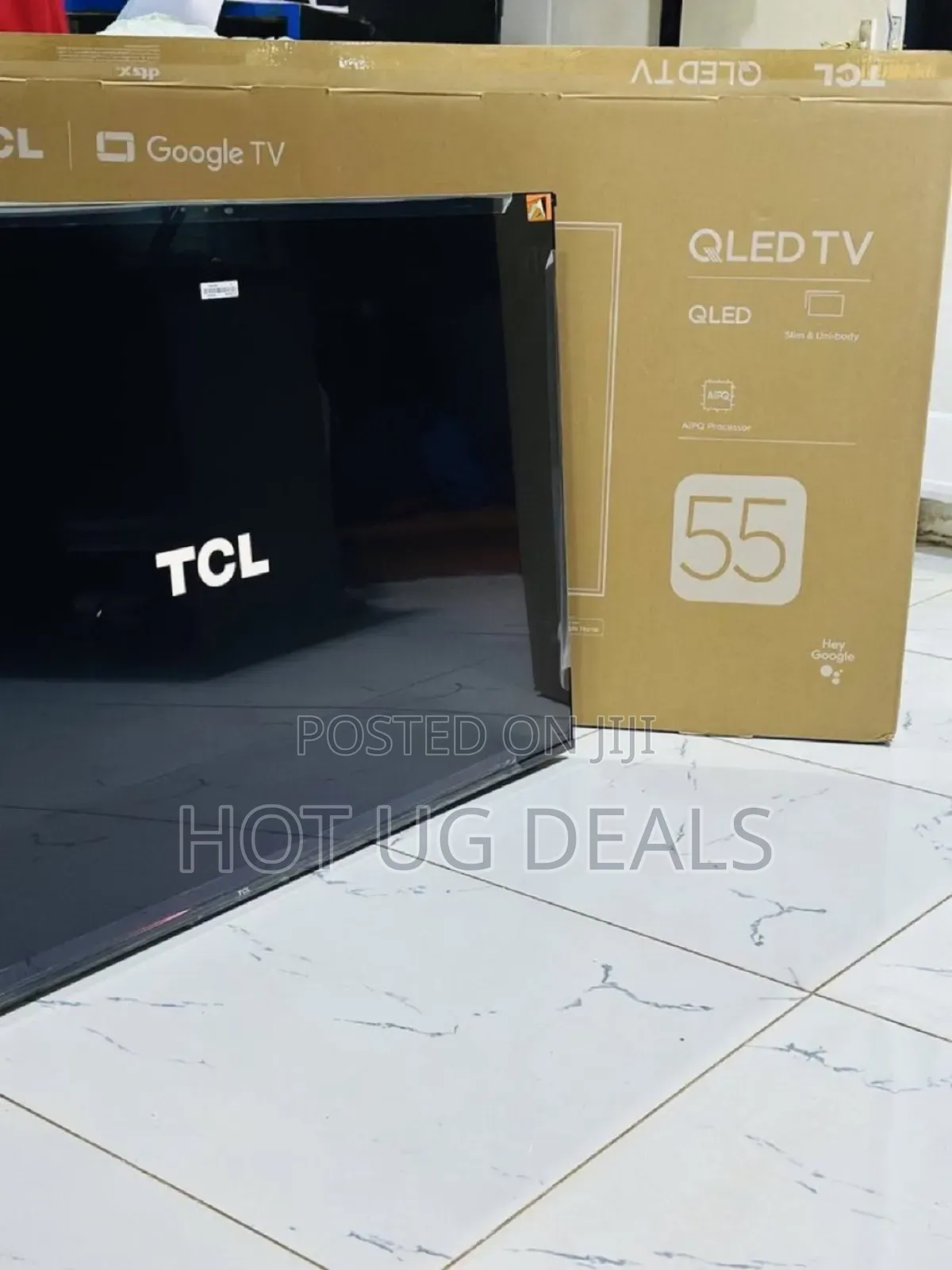 Tcl 55 Inch 4k Quantam Dot Qled Google Tv With  Hey Google