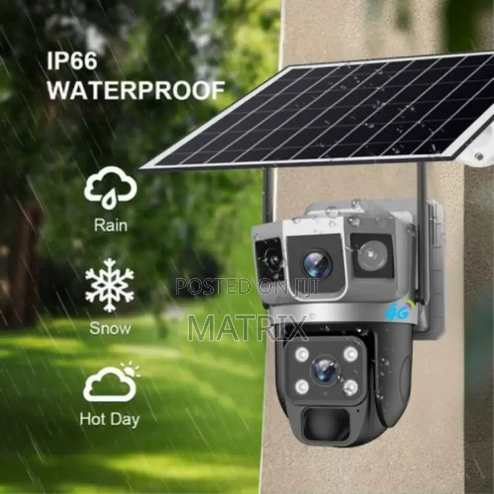 Solar CCTV Security Light Powered Net Camera 4g/Wifi Camera