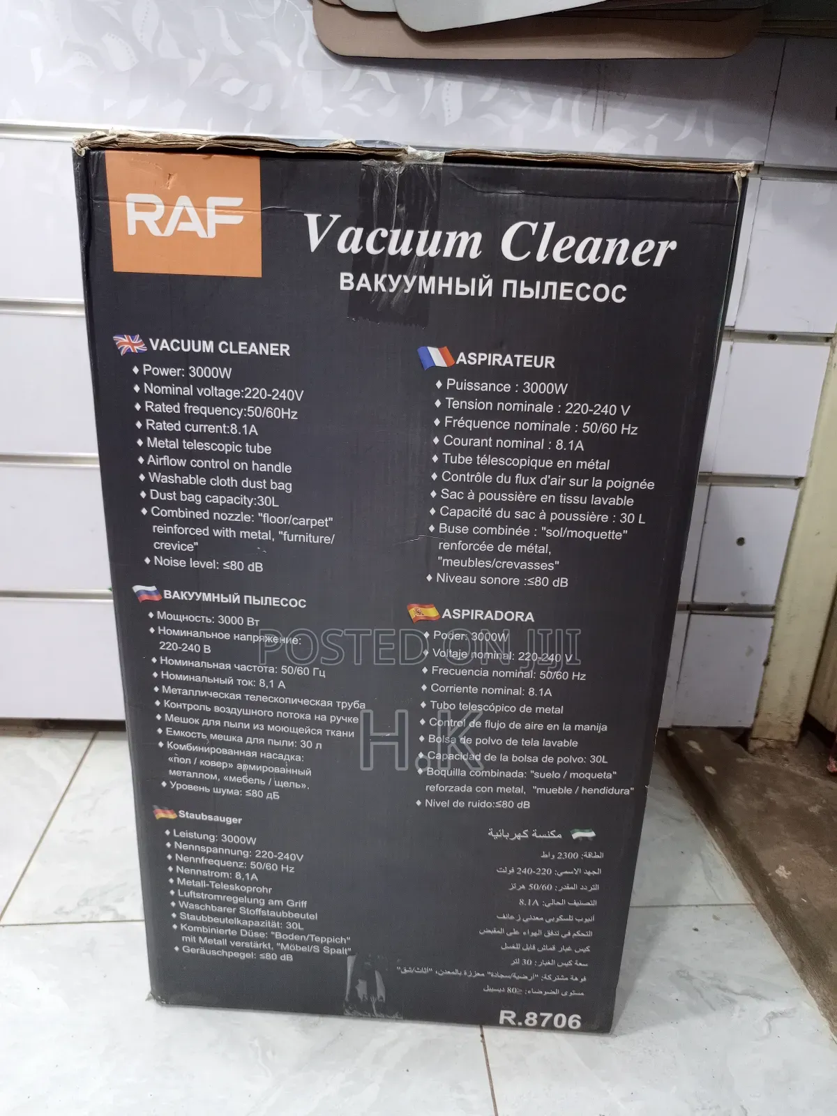 Raf R.8706 Vacuum Cleaner