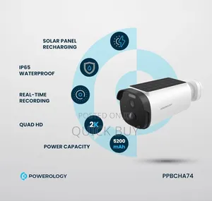 Powerology Built-in Solar Outdoor Camera