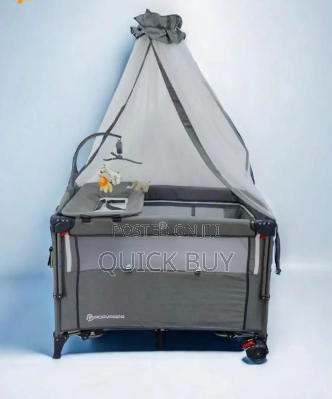 Foldable, and Multifunctional Baby Crib and Playpen