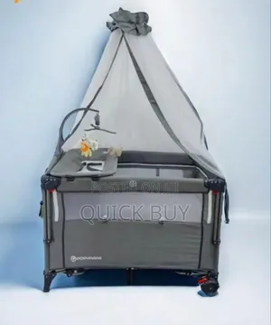 Foldable, and Multifunctional Baby Crib and Playpen