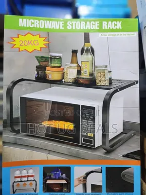 Microwave Storage Rack / Microwave Stand - Black
