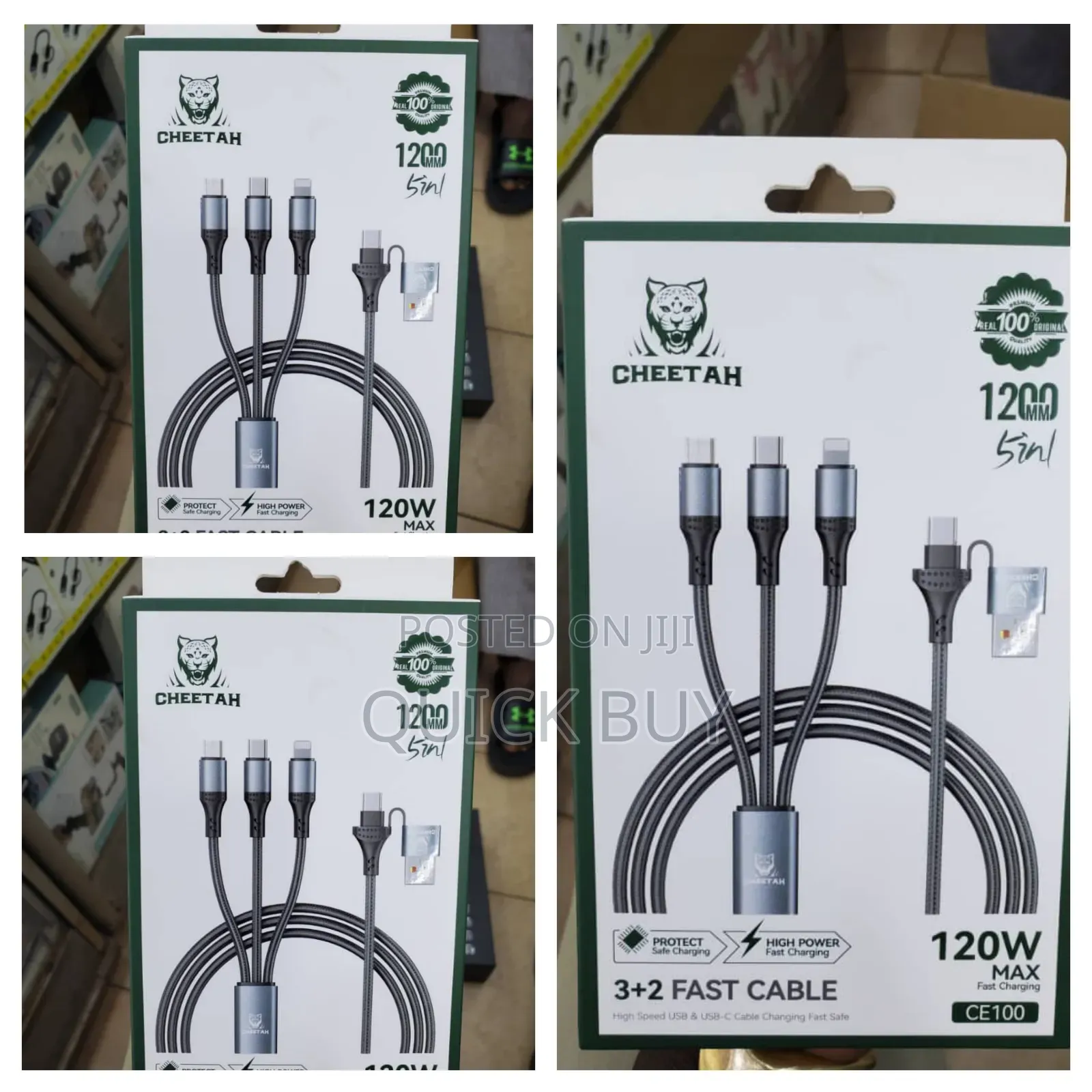 Cheetah 3plus2 Multifunction Usb Data Cable