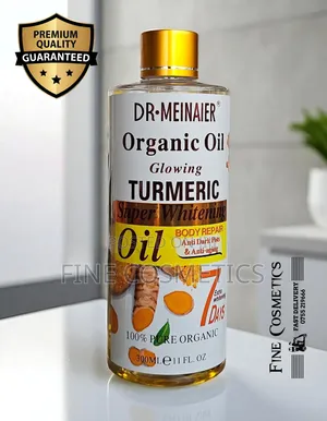 Dr. Meinaier Organic Glowing Super Whitening Turmeric Oil.