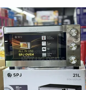 Spj 21 Litre Electric Mini Oven - Silver/Black