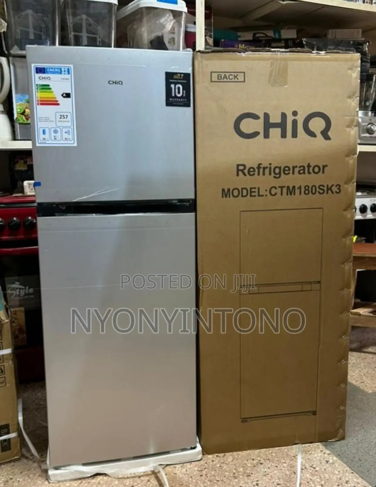 Chiq 180liters Double Door Refrigerator