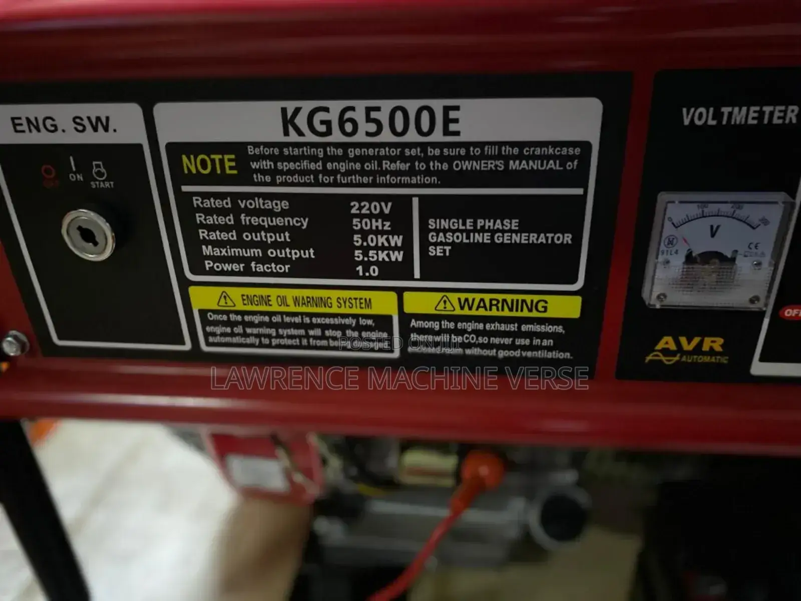 Kipor Gasoline Generator 5.5kw