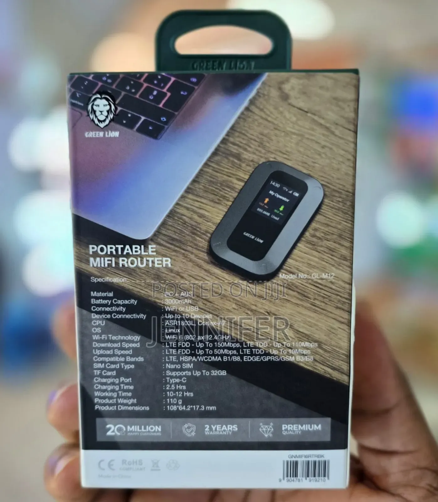 Green Lion Portable Mifi Wifi 6 Router