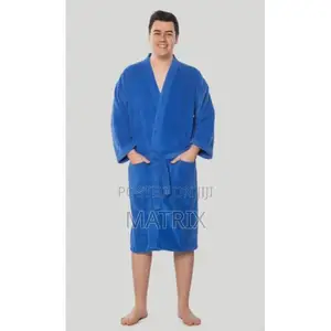 Cotton Bathrobe - Blue