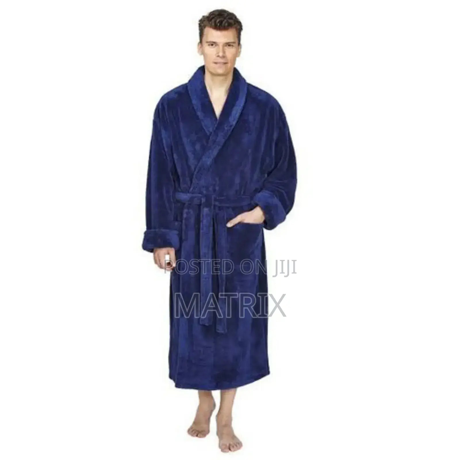 Cotton Bathrobe - Blue