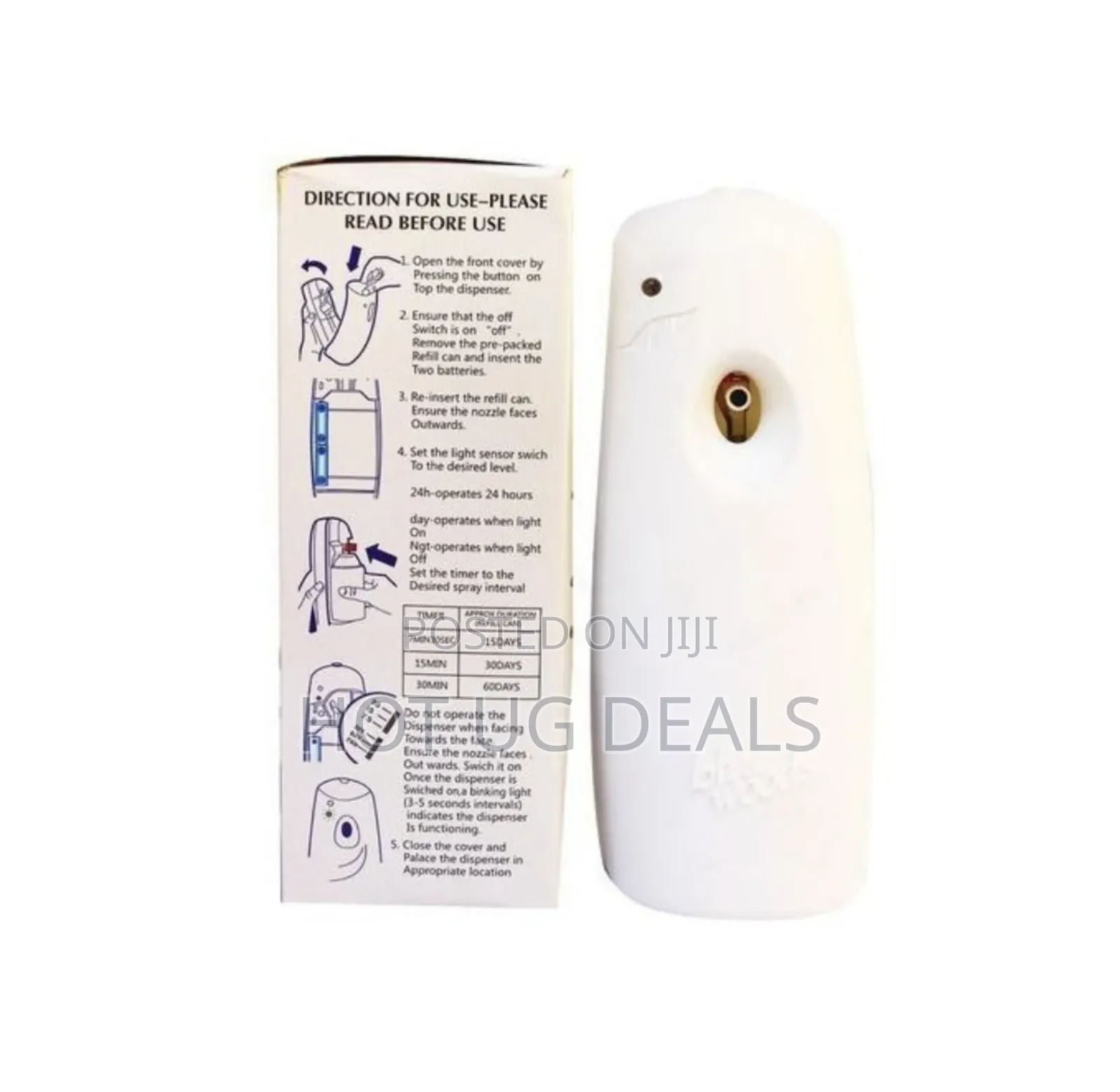 Automatic Spray Air Diffuser + Air Freshener - White