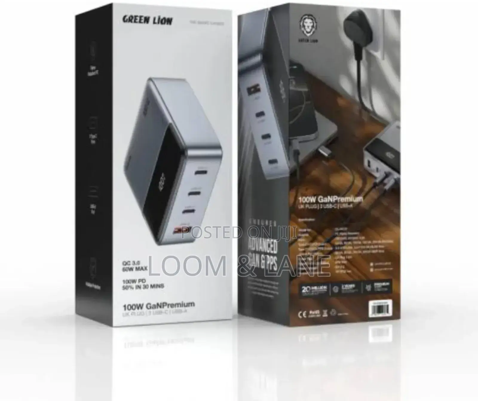 Green Lion 100w Superfast Laptop and Smartphone Adapter Char