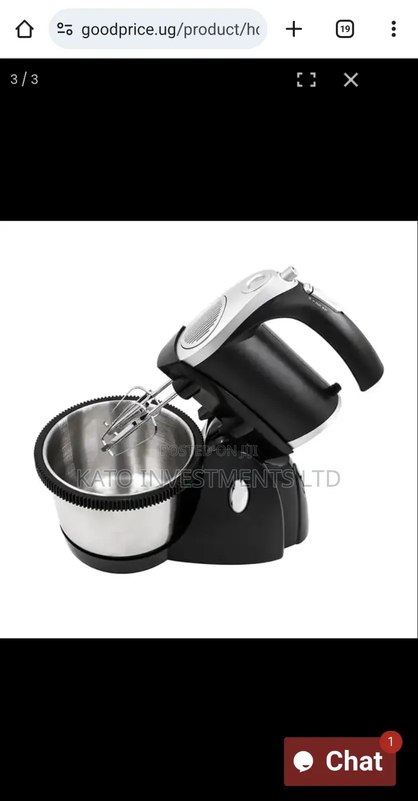 Hoffmans Stand Hand Mixer 3l Hm-6630