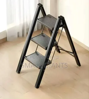 Portable 3-Step Steel Folding Ladder
