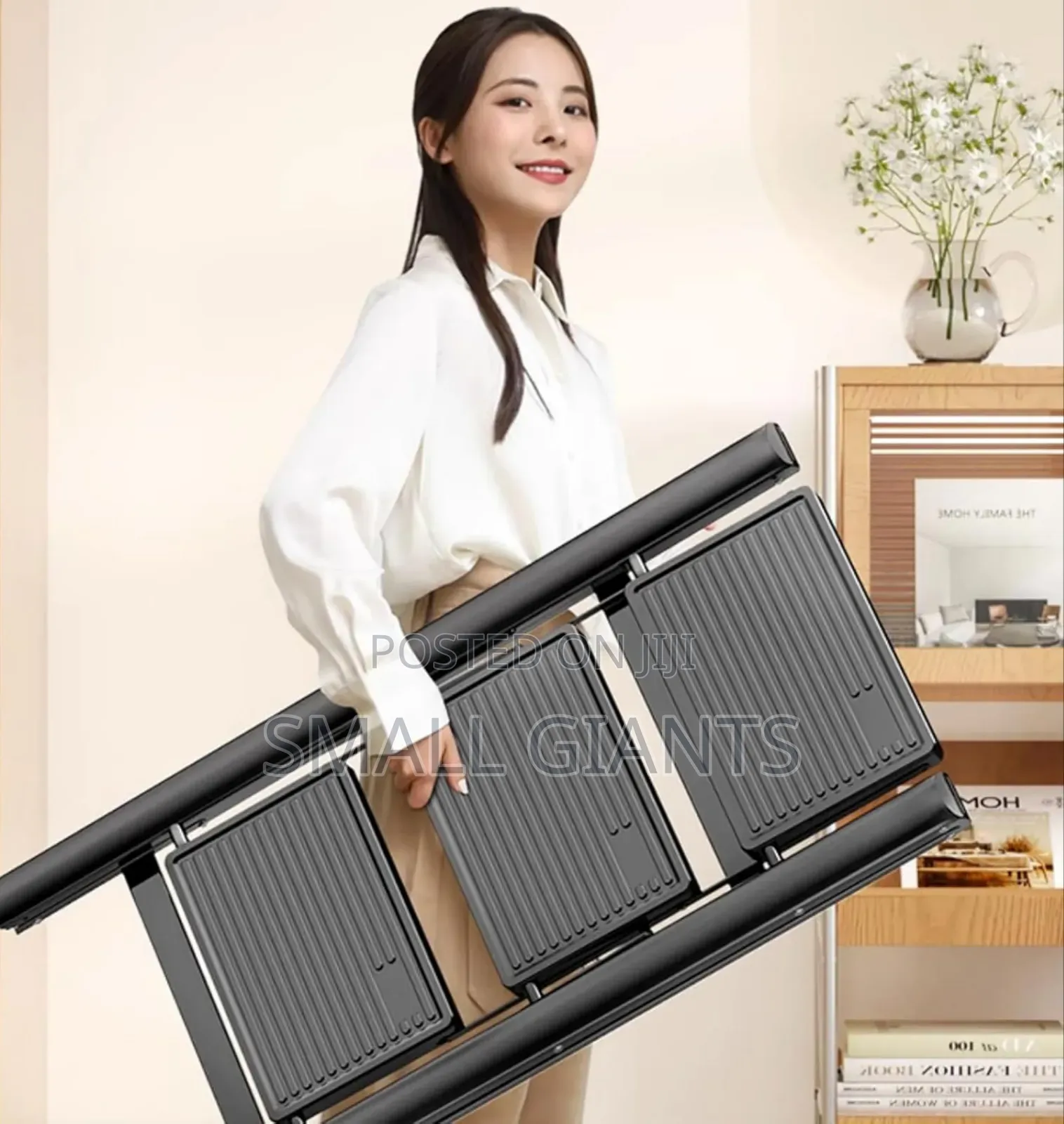 Portable 3-Step Steel Folding Ladder