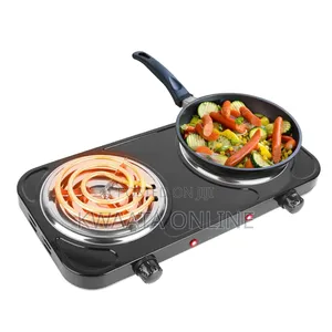 Raf Hot Plate Electric Double Coil Burner Cooktop, 2000w